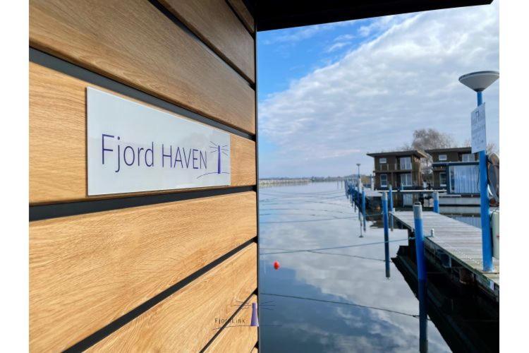 Hausboot Fjord Haven Mit Biosauna In Barth Dış mekan fotoğraf