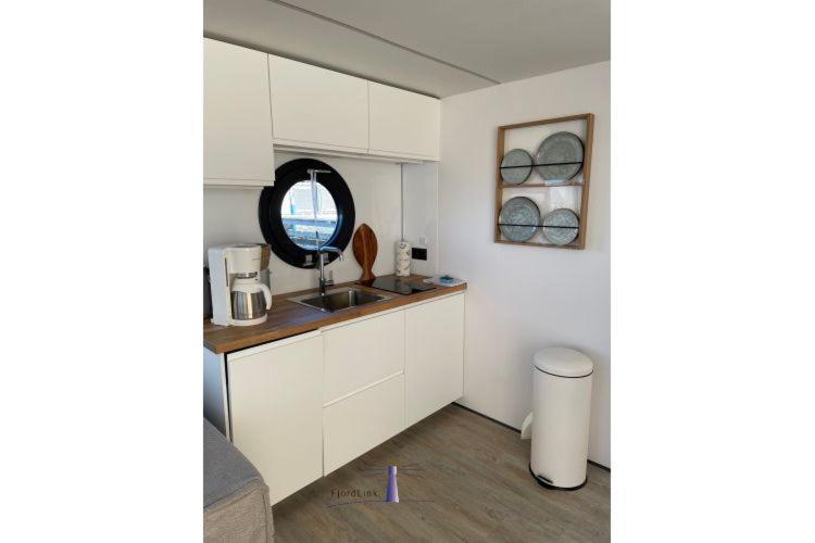 Hausboot Fjord Haven Mit Biosauna In Barth Dış mekan fotoğraf