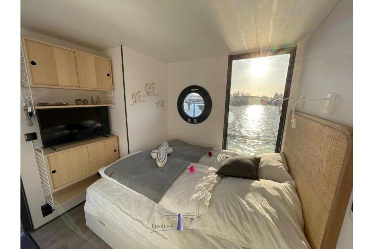 Hausboot Fjord Haven Mit Biosauna In Barth Dış mekan fotoğraf